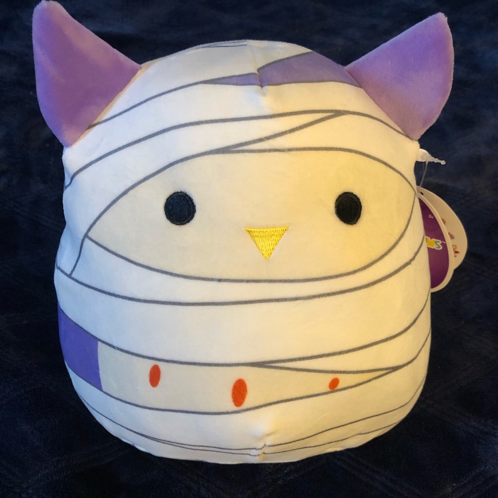 Squishmallows Halloween 8” Holly the mummy Owl